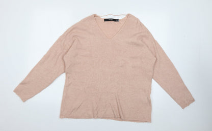 Womens UK Size L VERO MODA Pink Pullover Jumper