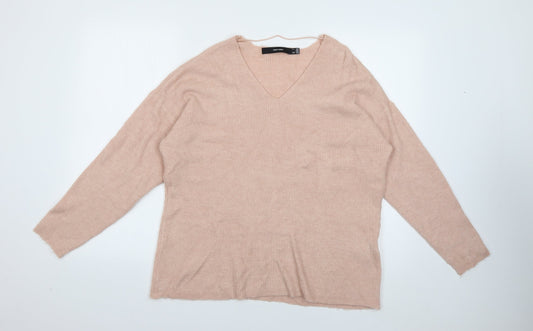 Womens UK Size L VERO MODA Pink Pullover Jumper