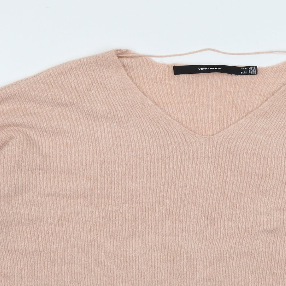 Womens UK Size L VERO MODA Pink Pullover Jumper