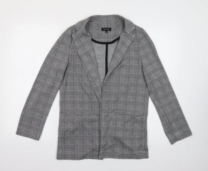 New Look Womens Grey  Polyester Jacket Blazer Size 8