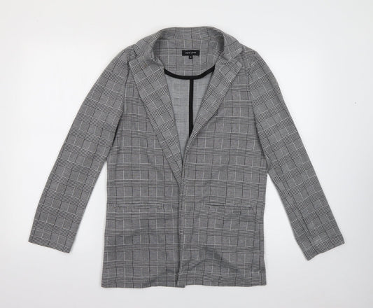 New Look Womens Grey  Polyester Jacket Blazer Size 8