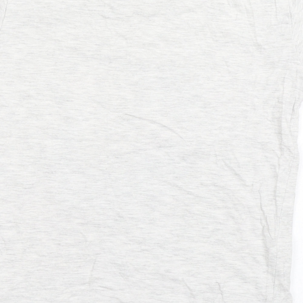 Dunnes Stores Boys Grey  Cotton Basic T-Shirt Size 6 Years Round Neck Pullover - Dinosaur