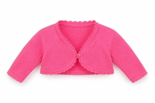 NEXT Baby Pink  Cotton Shrug Jumper Size 3-6 Months  Button