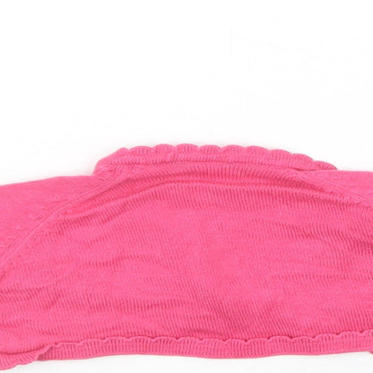 NEXT Baby Pink  Cotton Shrug Jumper Size 3-6 Months  Button