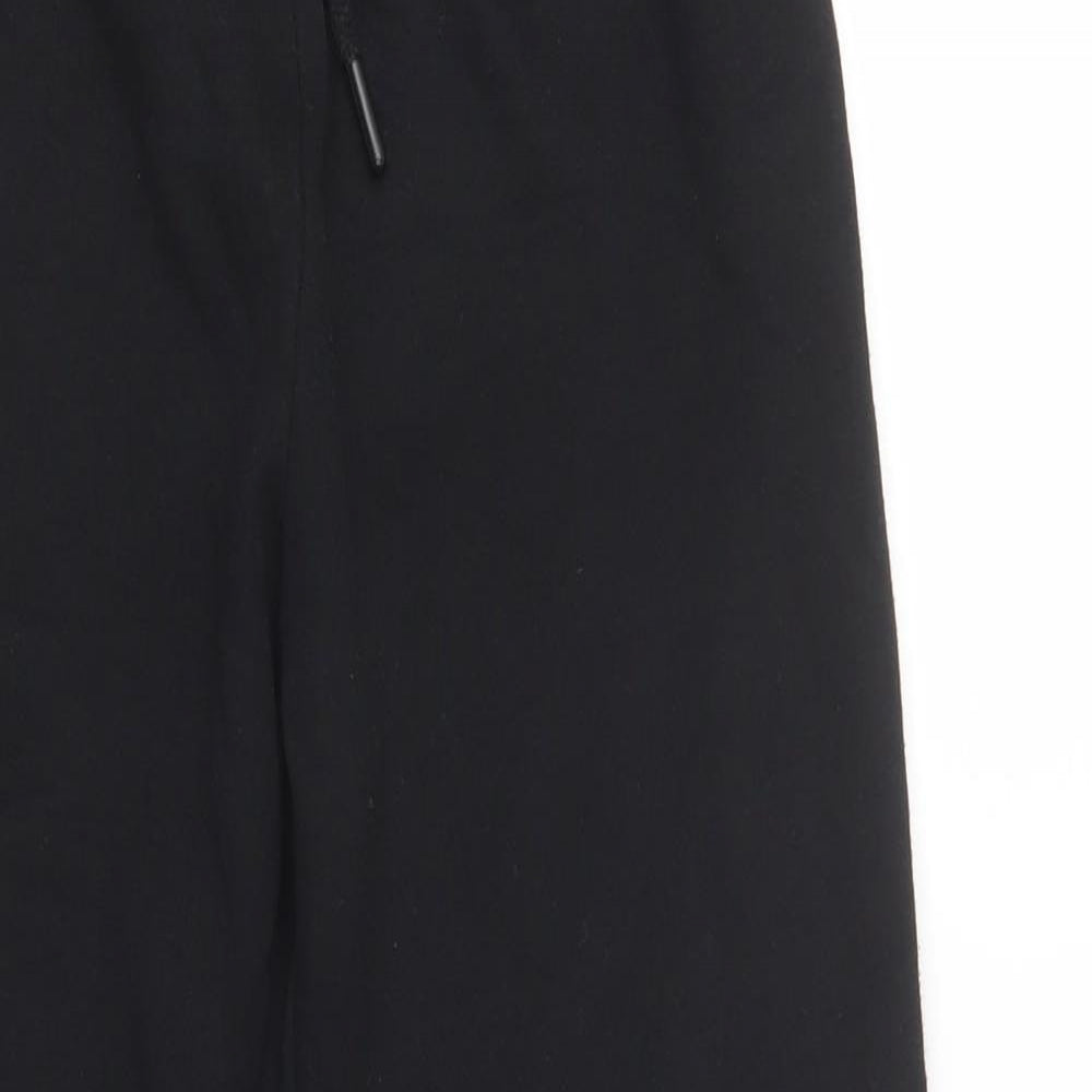 Primark Womens Black  Polyester Jogger Trousers Size XS L28 in Regular Drawstring