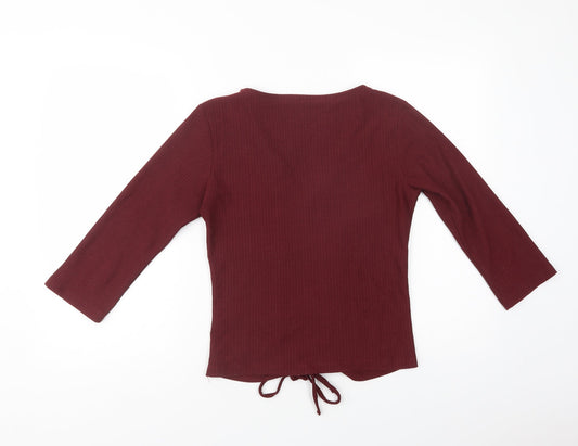 Womens UK Size 8 Pep & Co Purple Basic Blouse