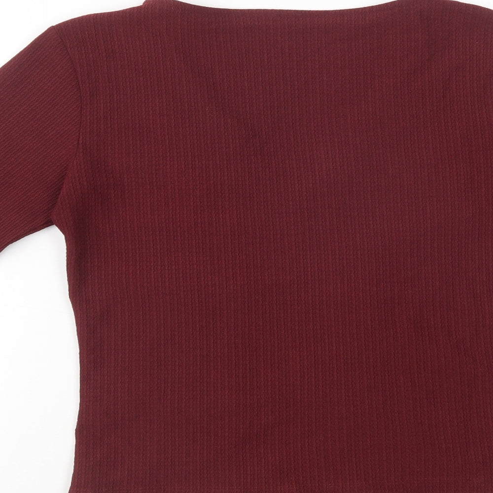 Womens UK Size 8 Pep & Co Purple Basic Blouse