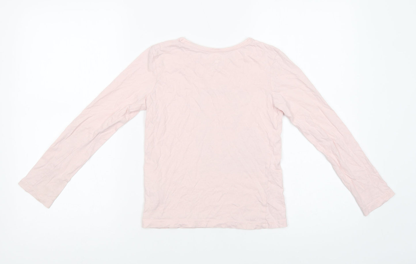 Primark Girls Pink  Cotton Basic T-Shirt Size 9-10 Years Crew Neck Pullover - Make A Wuish