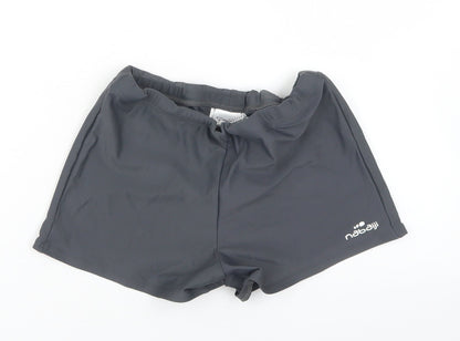 Nabaiji Girls Grey  Polyamide Hot Pants Shorts Size M  Regular Drawstring - Activewear