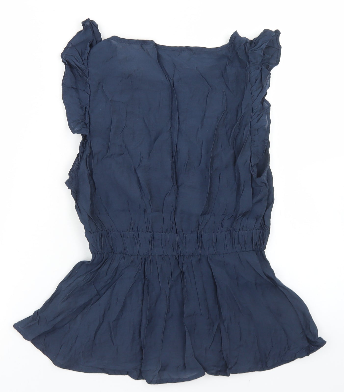 Womens UK Size 8 VILA Blue Basic Blouse