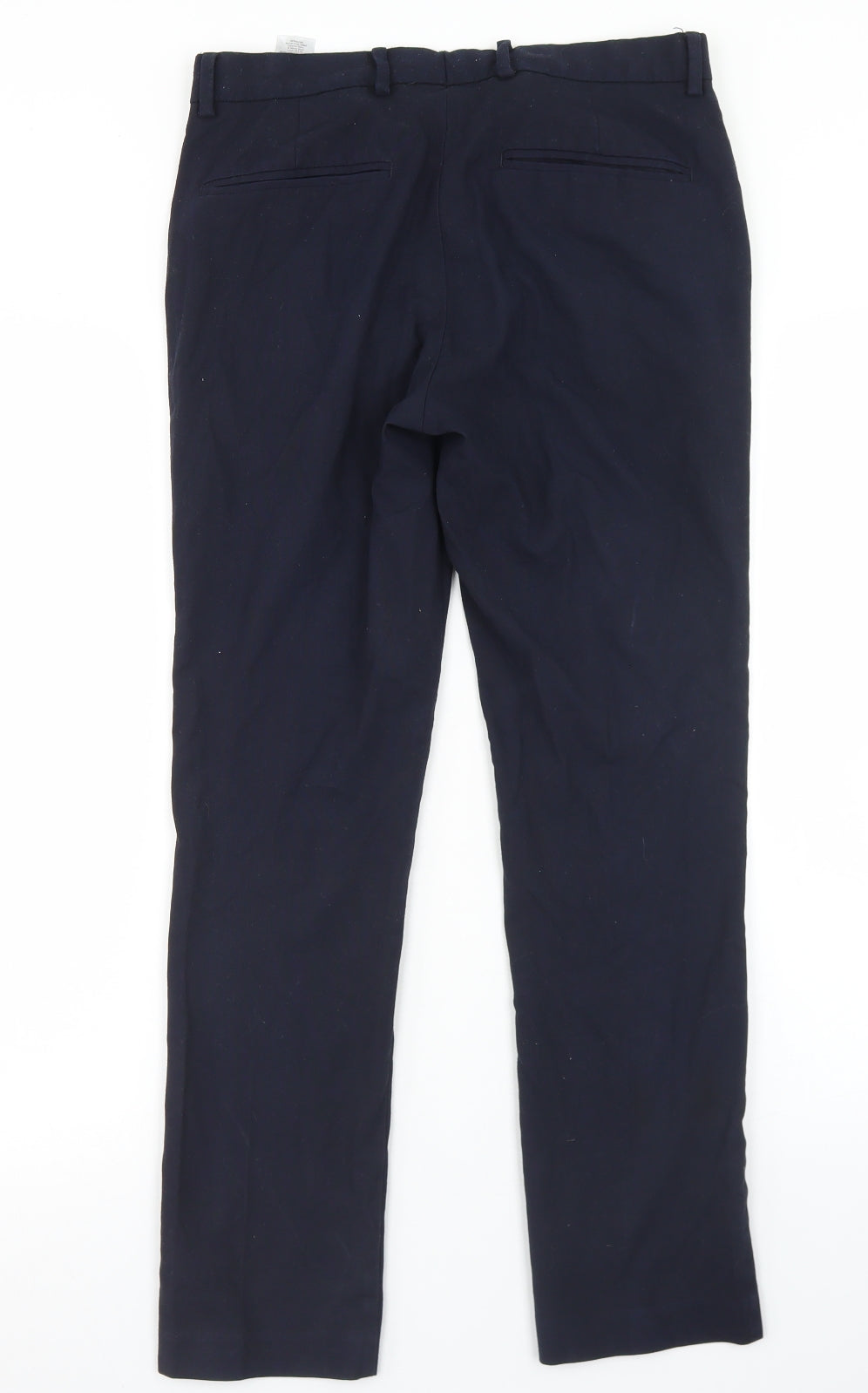 Topman Mens Blue  Polyester Dress Pants Trousers Size 30 in L27 in Regular Hook & Eye - Short