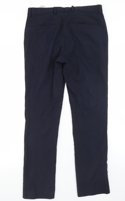 Topman Mens Blue  Polyester Dress Pants Trousers Size 30 in L27 in Regular Hook & Eye - Short