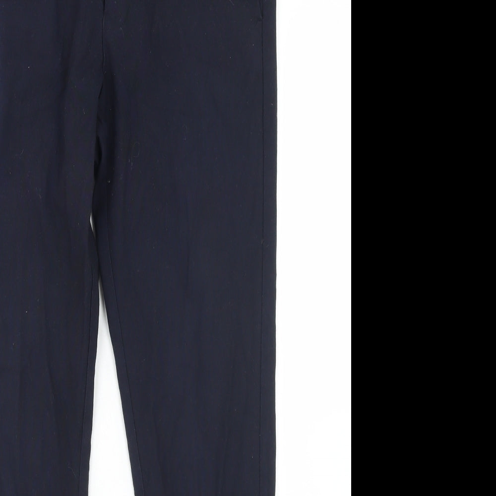 Topman Mens Blue  Polyester Dress Pants Trousers Size 30 in L27 in Regular Hook & Eye - Short