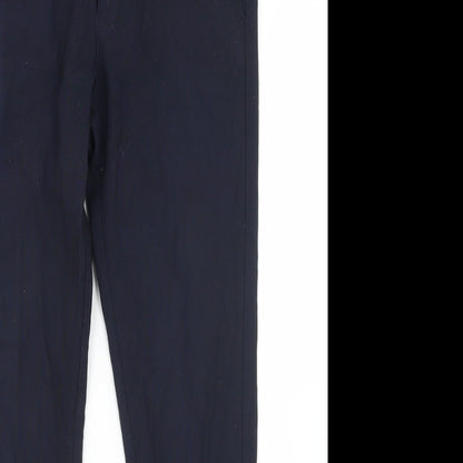 Topman Mens Blue  Polyester Dress Pants Trousers Size 30 in L27 in Regular Hook & Eye - Short