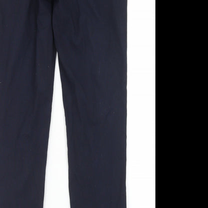 Topman Mens Blue  Polyester Dress Pants Trousers Size 30 in L27 in Regular Hook & Eye - Short