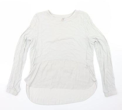 Womens UK Size 10 YAYA Grey Basic Blouse