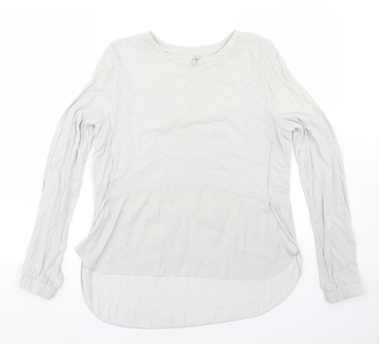 Womens UK Size 10 YAYA Grey Basic Blouse