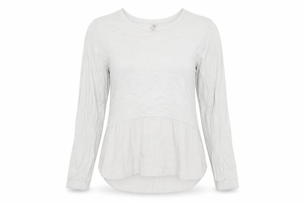 Womens UK Size 10 YAYA Grey Basic Blouse