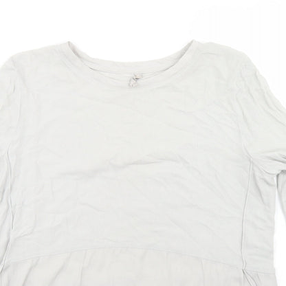 Womens UK Size 10 YAYA Grey Basic Blouse