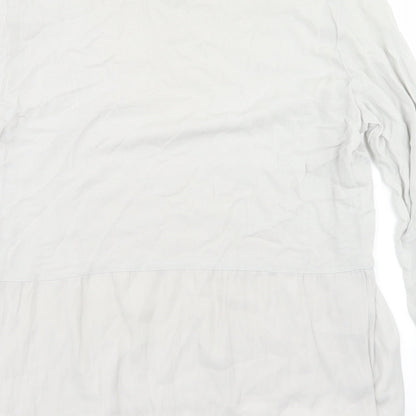 Womens UK Size 10 YAYA Grey Basic Blouse