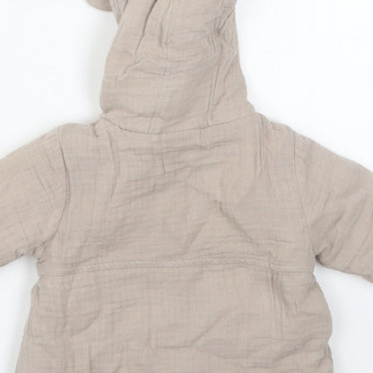NEXT Girls Brown   Jacket  Size 3-6 Months   Button