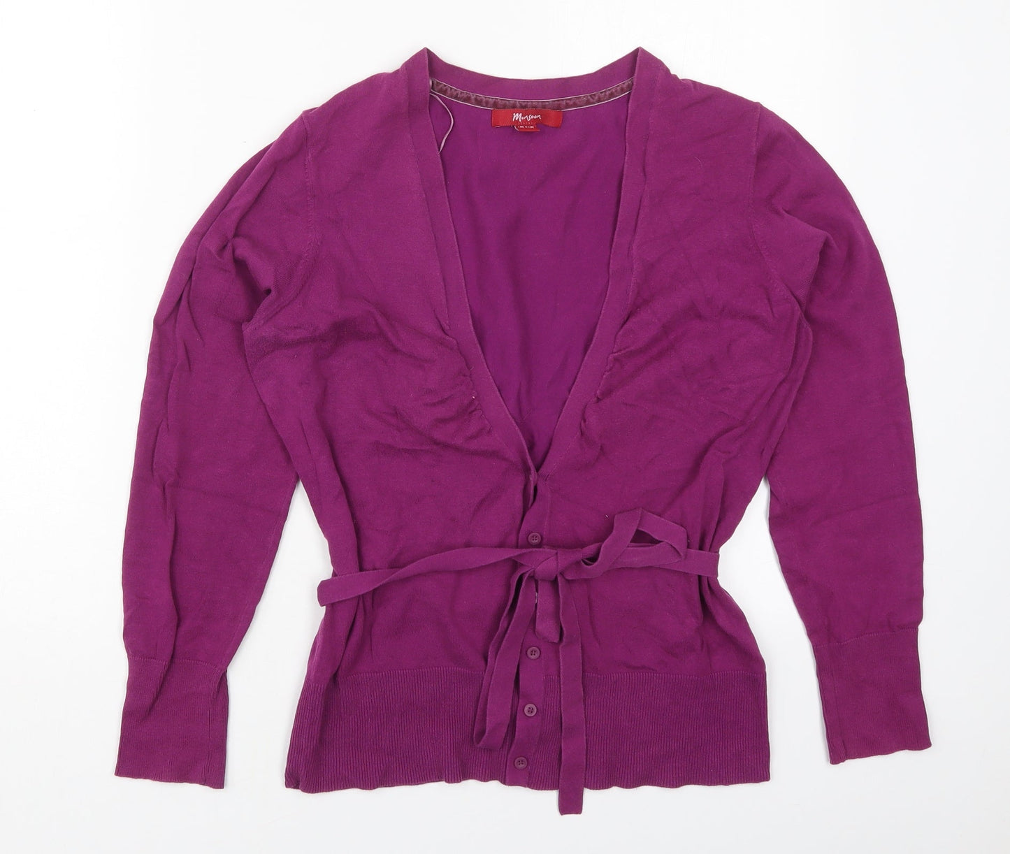 Womens UK Size 14 Monsoon Purple Cardigan Jumper