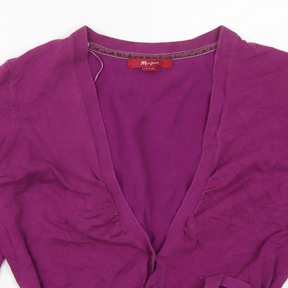 Womens UK Size 14 Monsoon Purple Cardigan Jumper