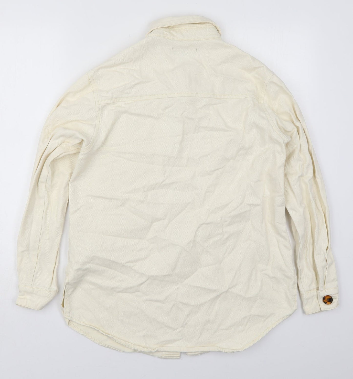 Missguided Womens Ivory   Jacket  Size 8  Button