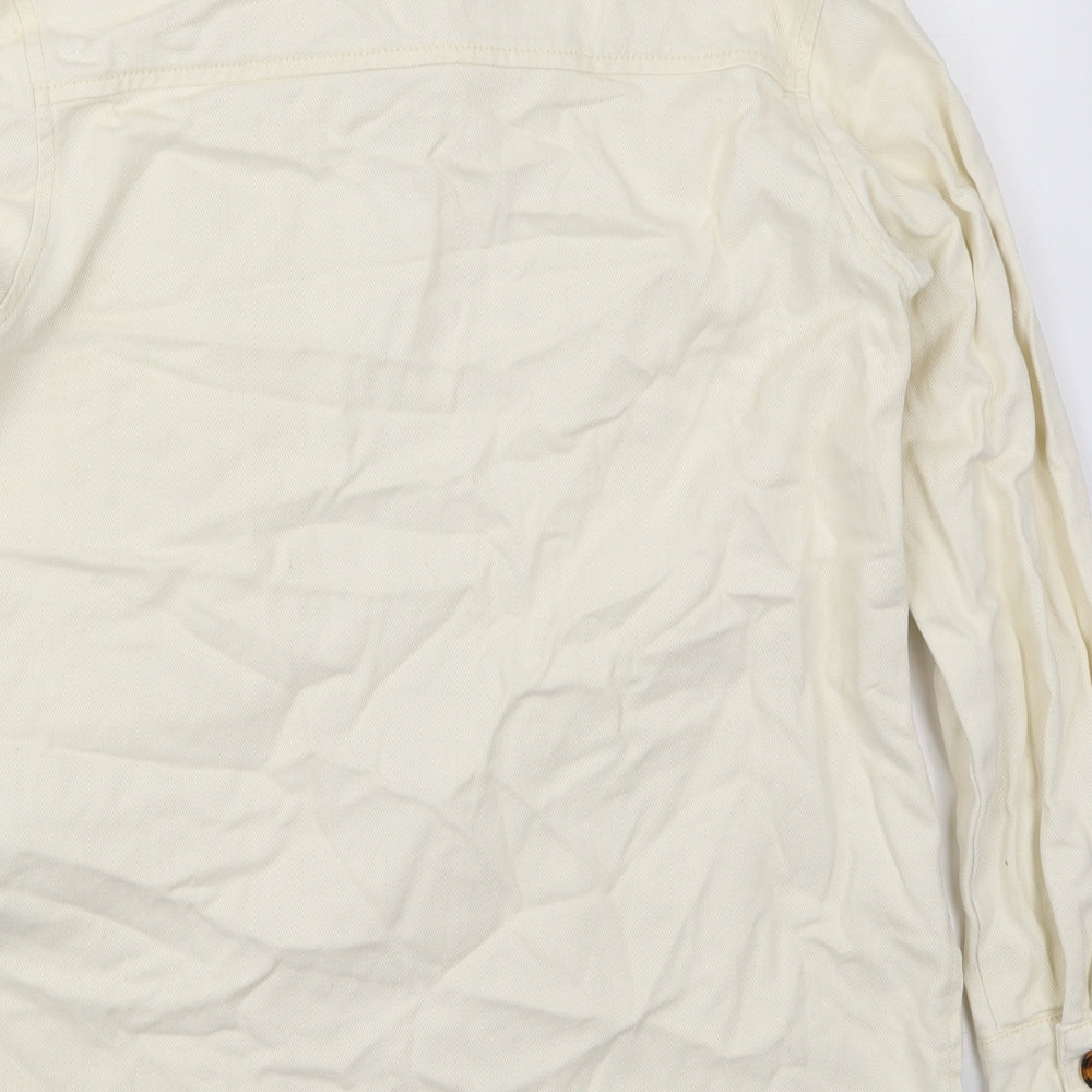 Missguided Womens Ivory   Jacket  Size 8  Button