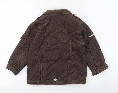 NEXT Boys Brown   Jacket  Size 3-4 Years  Button