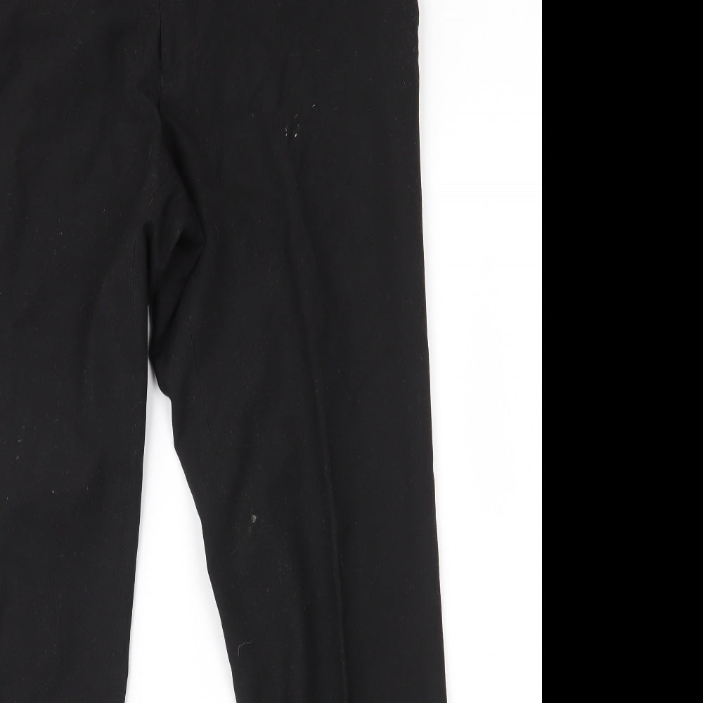 NEXT Mens Black  Polyester Dress Pants Trousers Size 32 L29 in Regular Zip