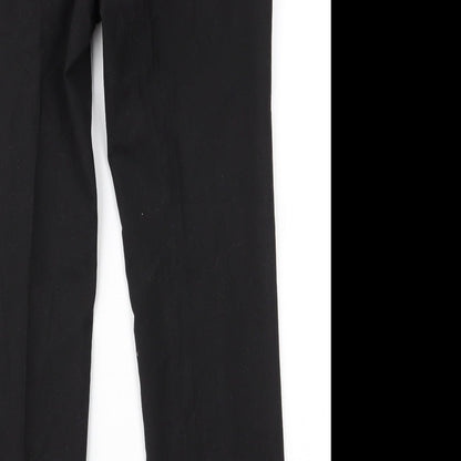 NEXT Mens Black  Polyester Dress Pants Trousers Size 32 L29 in Regular Zip