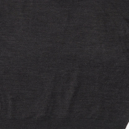 Celtic Football Club Mens Grey Round Neck  Acrylic Pullover Jumper Size L