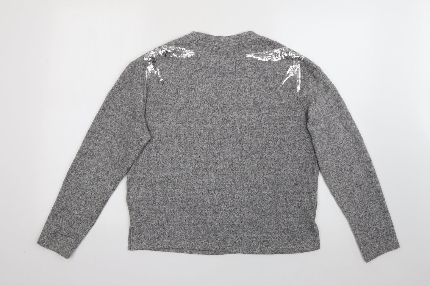 Womens UK Size XS H&M Grey Pullover Jumper