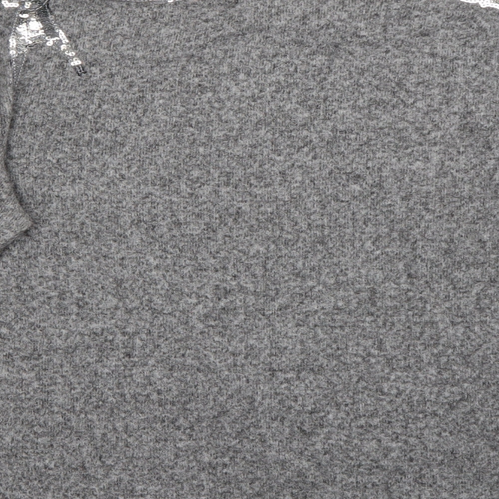 Womens UK Size XS H&M Grey Pullover Jumper