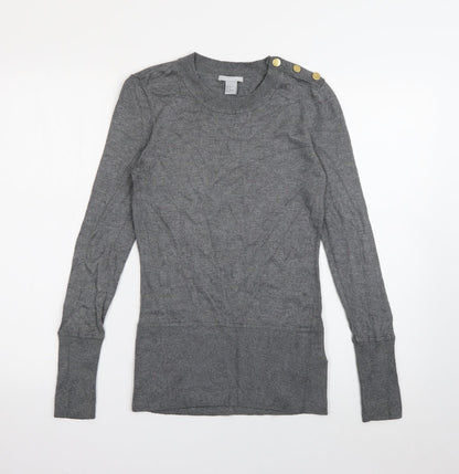 Womens UK Size M H&M Grey Pullover Jumper