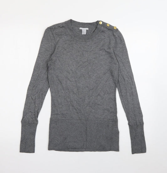 Womens UK Size M H&M Grey Pullover Jumper