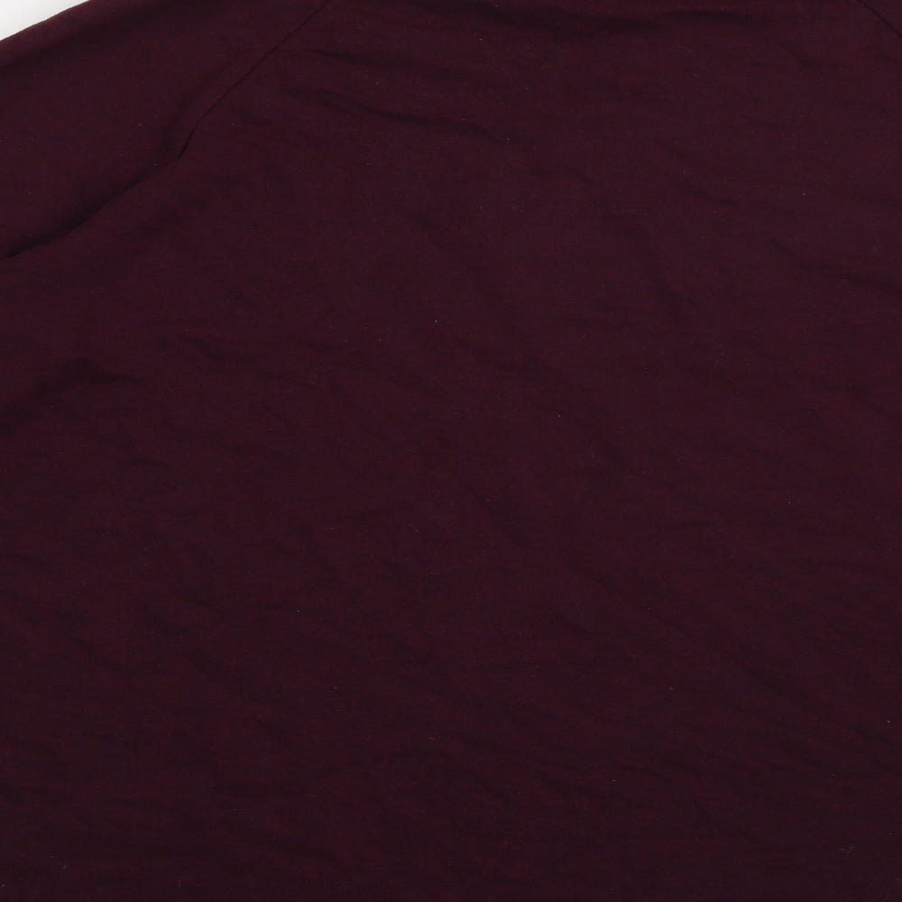 H&M Mens Purple Crew Neck  Cotton Pullover Jumper Size M