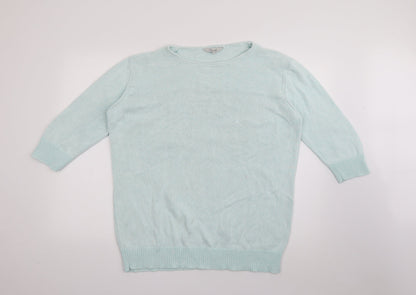 Womens UK Size XL Peacocks Blue Pullover Jumper