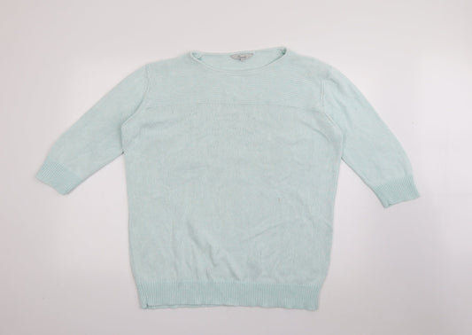 Womens UK Size XL Peacocks Blue Pullover Jumper