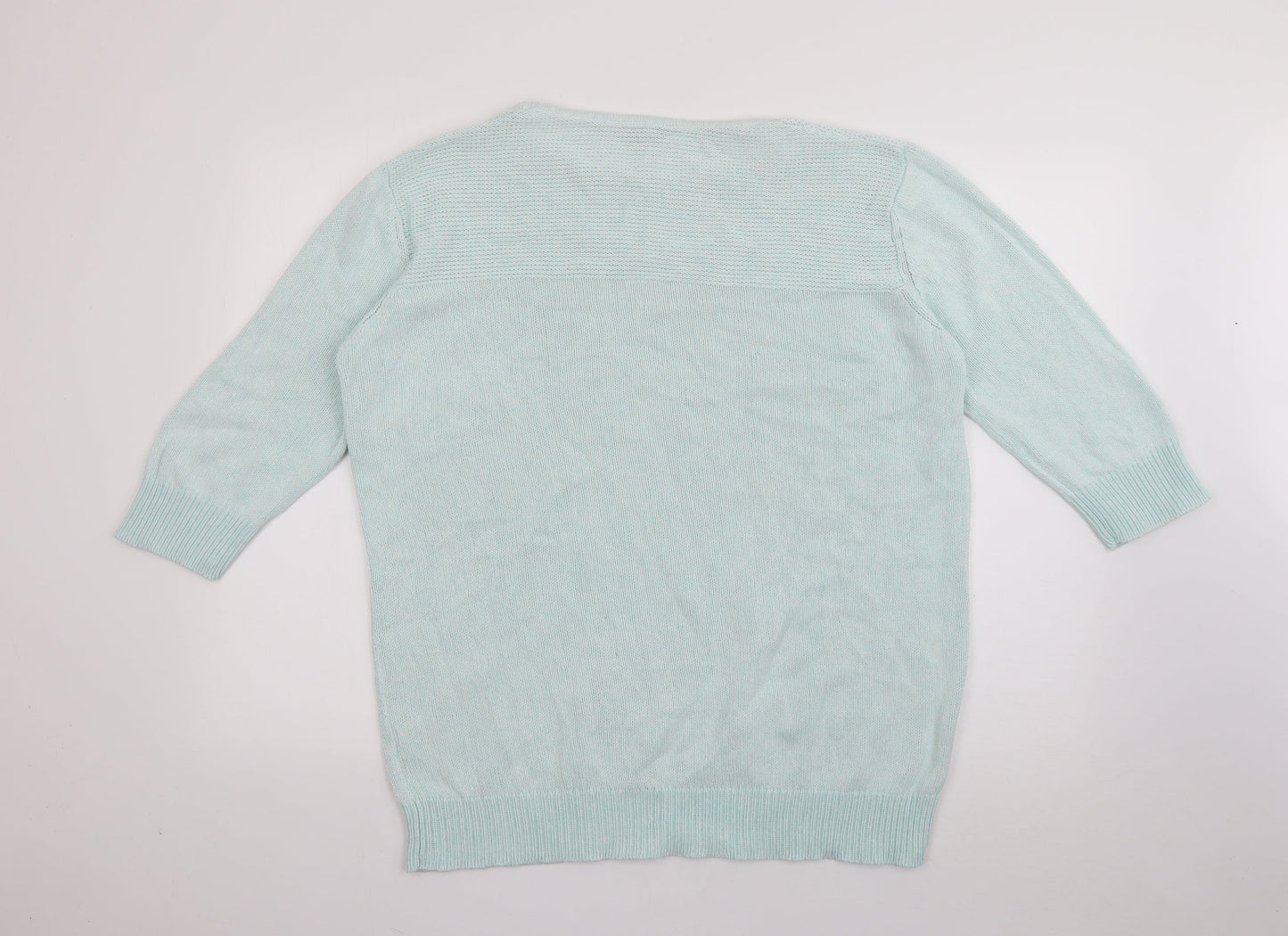 Womens UK Size XL Peacocks Blue Pullover Jumper