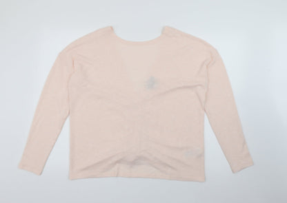 Womens UK Size M New Look Pink Pullover Jumper