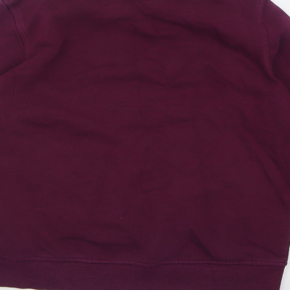 H&M Girls Purple  Cotton Pullover Sweatshirt Size 8-9 Years  Pullover