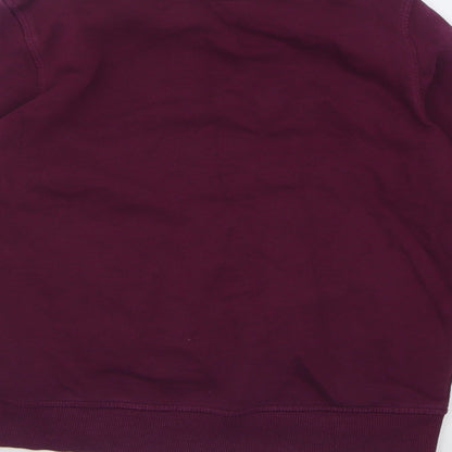 H&M Girls Purple  Cotton Pullover Sweatshirt Size 8-9 Years  Pullover