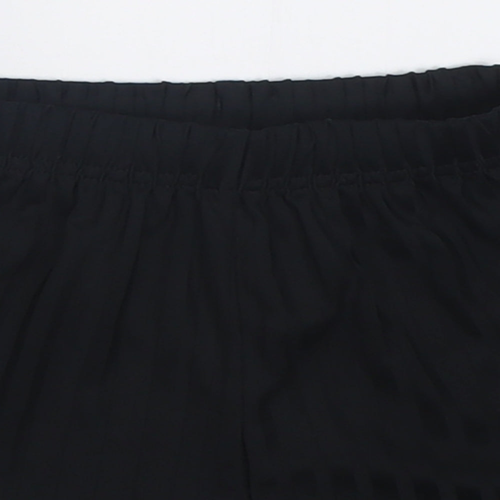 Matalan Boys Black Striped Polyester Sweat Shorts Size 6 Years  Regular Tie - School Wear