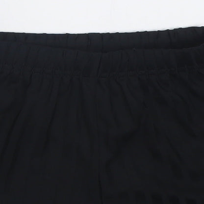 Matalan Boys Black Striped Polyester Sweat Shorts Size 6 Years  Regular Tie - School Wear