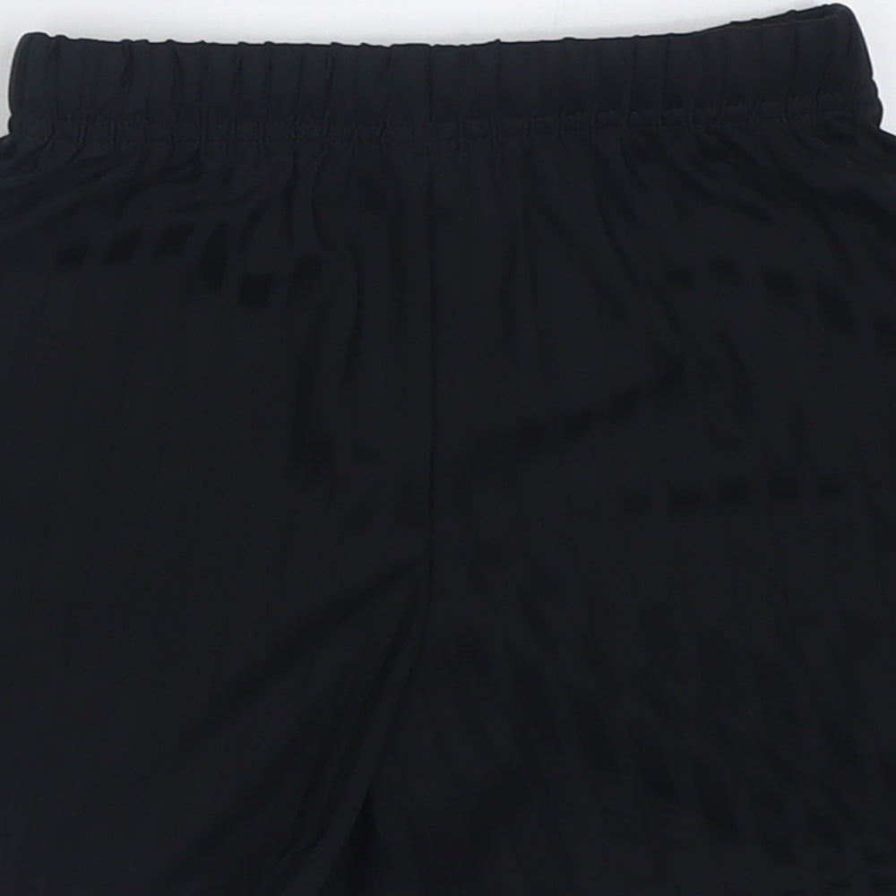 Matalan Boys Black Striped Polyester Sweat Shorts Size 6 Years  Regular Tie - School Wear