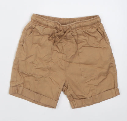 George Boys Brown  Cotton Chino Shorts Size 2 Years  Regular Tie