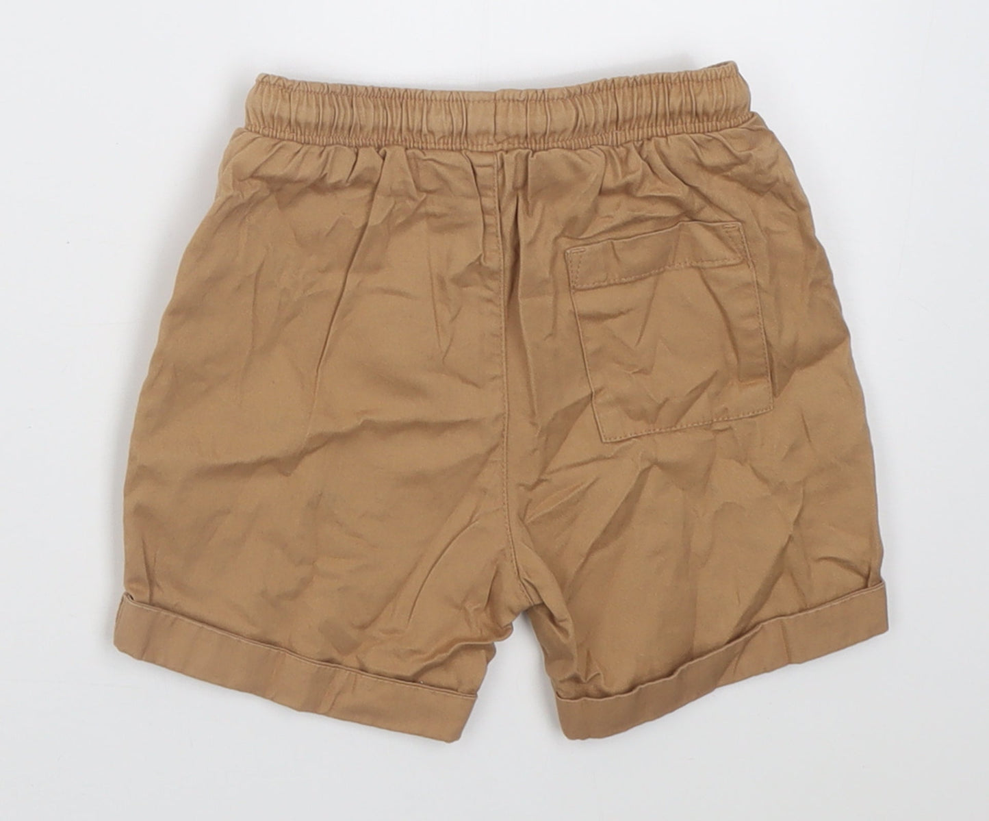 George Boys Brown  Cotton Chino Shorts Size 2 Years  Regular Tie