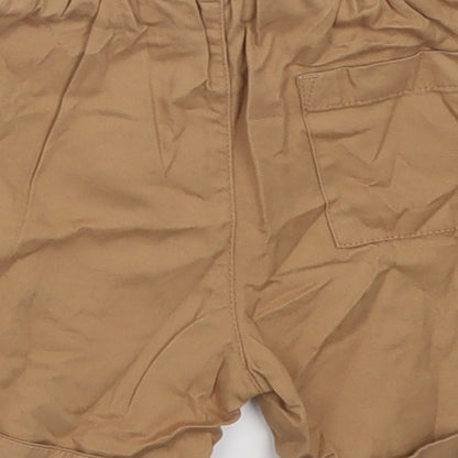 George Boys Brown  Cotton Chino Shorts Size 2 Years  Regular Tie